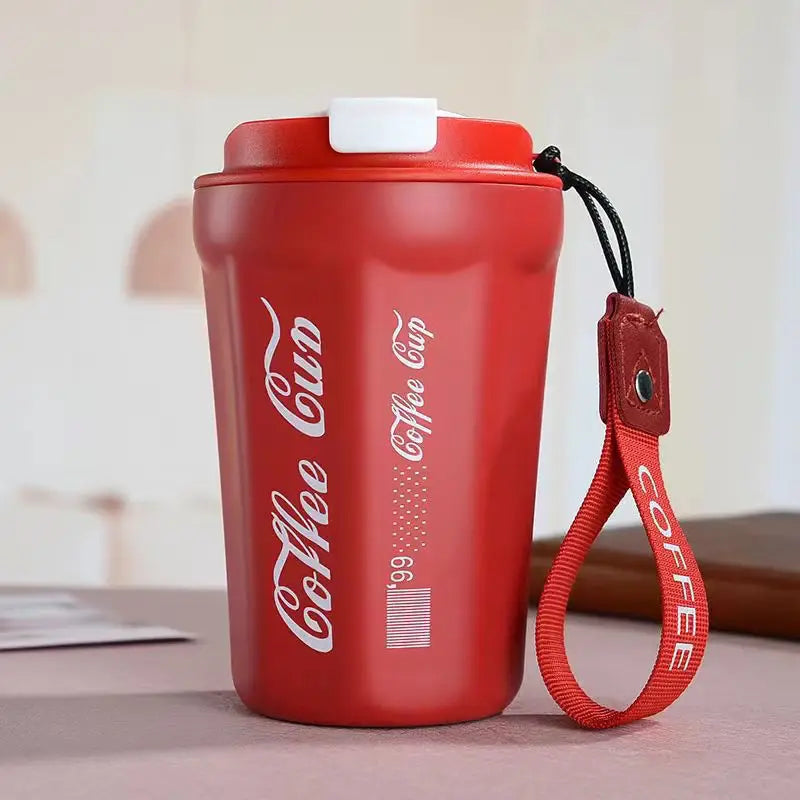 Portable Outdoor Travel Portable Car Coffee Cup 380ml Multi Colors Stainless Steel Coffee Mug