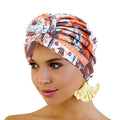 Manufactural Wholesale New Women Knot Turban African Pattern Headwrap Bandana Chemo Cap Bonnet TJM-342
