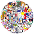 50Pcs Hoe Sale Baseball Graffiti Stickers Suitcase Skateboard Guitar Decorative Stickers DIY Waterproof Gift Sticker for Kids