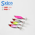 Selco Fishing Twister Spoon Bib Iron Steel Pilker Lure Fishing Spoons Metal Artificial Lure Jigging Spoons Fishing Lure