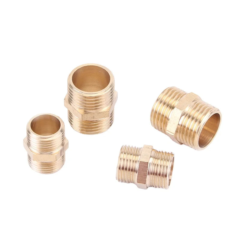 Customized OEM Copper Hexagon Pipe Fitting Male Connection for Industrial Plumbing Systems