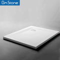 Custom Made Modern Design Square Shower Base Artificial Solid Marble with Tray Certified for Bathroom Shower Room
