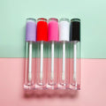 L-Zhuang Low MOQ Wholesale No Logo Empty Round 5ml Red Purple Black White Pink Lipgloss Containers Tubes With Wands