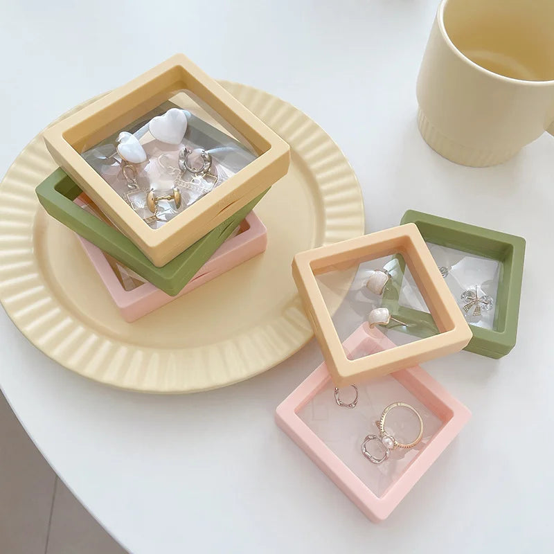 Transparent PE Film Suspension Box for Manicure Scissors Colorful Packaging for Necklaces Rings Earrings Jewelry & Gift Boxes