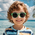 High End Gradient TR Frame Kids Sunglasses Foldable Polarized Sunglasses for Boys and Girls Custom Logo