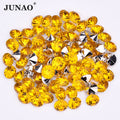 JUNAO 5mm Wholesale Pointback Stones Round Crystal Rhinestones Acrylic Topaz Stones for Jewelry DIY