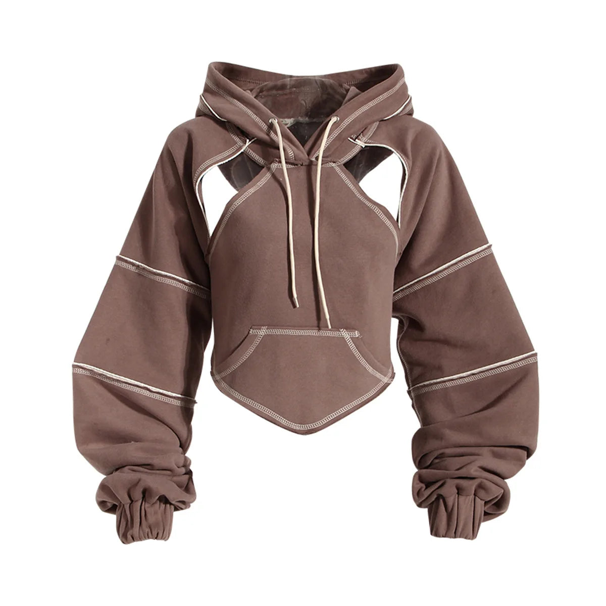 2024 New Style Autumn Casual Washed Knitted XXXXL Hoodies Custom Logo Contrast Stitch Blank Heavyweight 350gsm