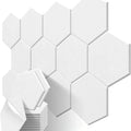 12 Pack 9mm Decorative Soft Soundproof Acoustic Panels Polyester Felt with 3D Model Design Ships From China