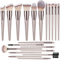 20pcs Wooden Handle Synthetic Private Label Nylon Hair Makeup Brush Set for Ladies Make Up Kit
