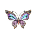 MT0511022 Fashion Crystal Brooch Women Rhinestones Butterfly Brooch Jewelry