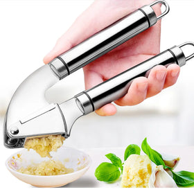High Quality Stainless Steel Garlic Press Set Easy to Clean Kitchen Tool for Fruit & Vegetable