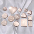 Stainless Steel DIY Personality Pendant Charm Necklace Love Ellipse Square Crown Photo Box for Children's Jewelry Making