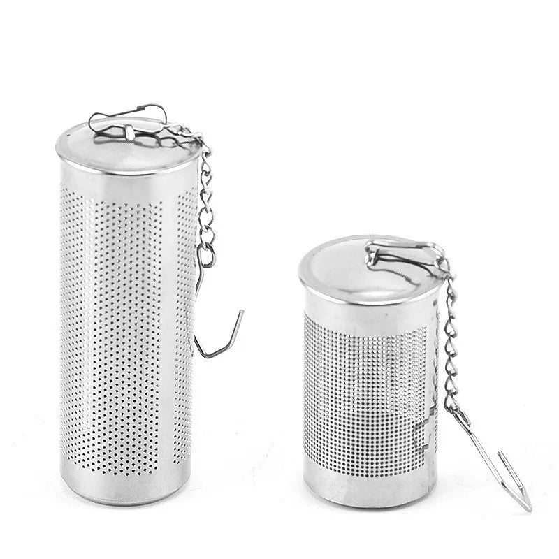 Portable Double Handle Fine Mesh Stainless Steel Reusable Tea Infuser Strainer Baking Pastry Tool Lid Loose Leaf Tea