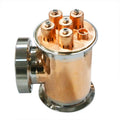 4 Inch Copper Distilling Distillation Column Sight Glass Reflux Tee