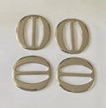 Silver Oval Swimsuit Slider Buckle Bikini Connector Alloy Metal Scarf Clip Swimwear Buckle Accessories