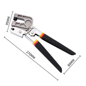 QIAOBA D3201-5 12 Inch Metal Stud Crimper Drywall Punch Lock Framing Fastening Hand Tool for Channel Bending 3-Year Warranty
