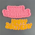 Early Riser Happy Birthday Letter Silicone Mold Cake & Chocolate Decorating Font Mold for Baking DIY Party Dessert Toppers