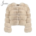 New Design Ladies Custom Regular Length Detachable Fur Sleeves Wholesale Winter Custom Real Fox Fur Women