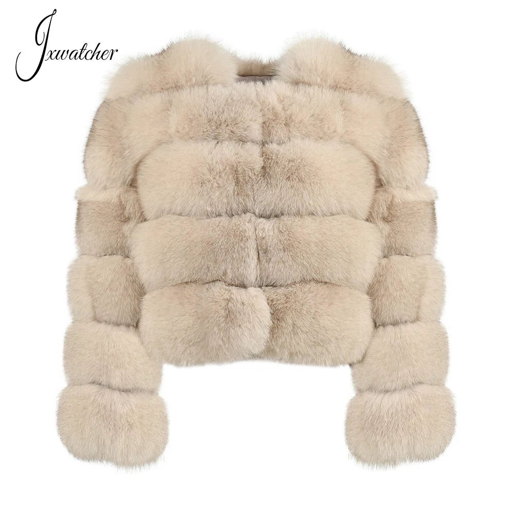 New Design Ladies Custom Regular Length Detachable Fur Sleeves Wholesale Winter Custom Real Fox Fur Women