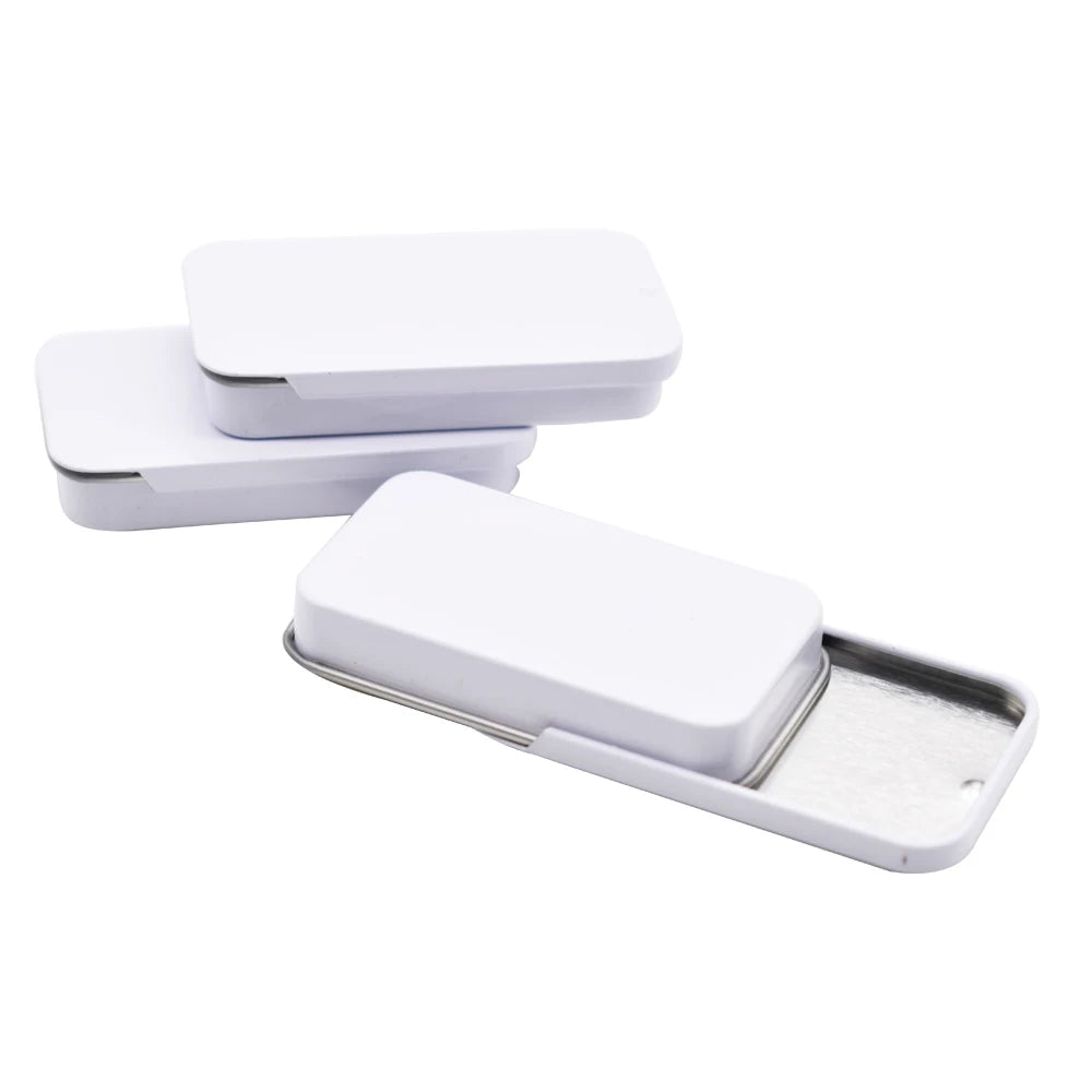 Sliding Lid Mint Candy Chew Gum Slide Storage Packaging Metal Tin Box