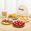 Factory BPA-Free Colorful Unbreakable Kids' Plastic Snack Plate Set Eco-Friendly Dishes Plates for Picnic Birthday Party Cake