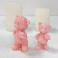 New Valentine's Day Bear Candle Molds Food Grade Eco-Friendly Customizable Silicone DIY Handmade Art Decorative Aroma