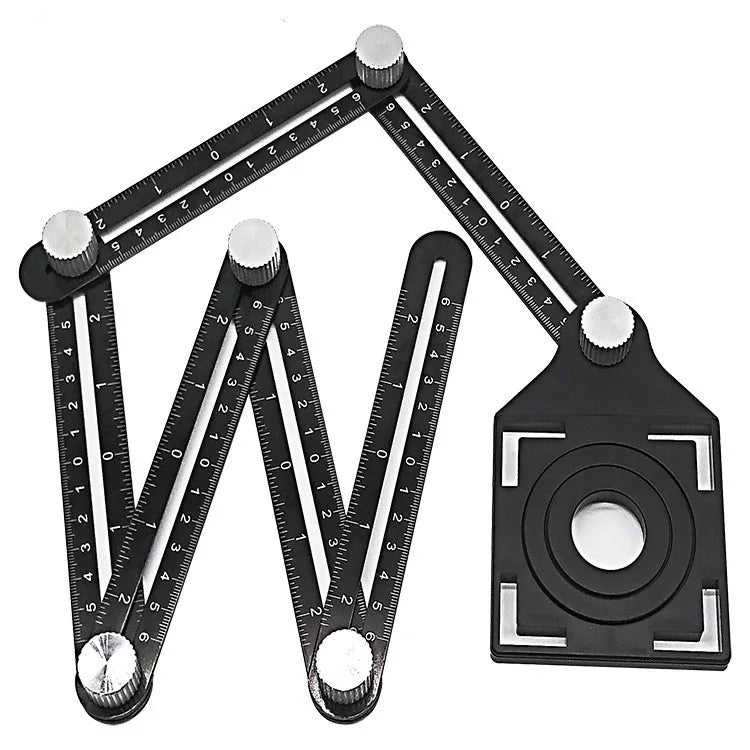 6-Sided Angle Measurement Tool Tile Hole Locator MegaBDM