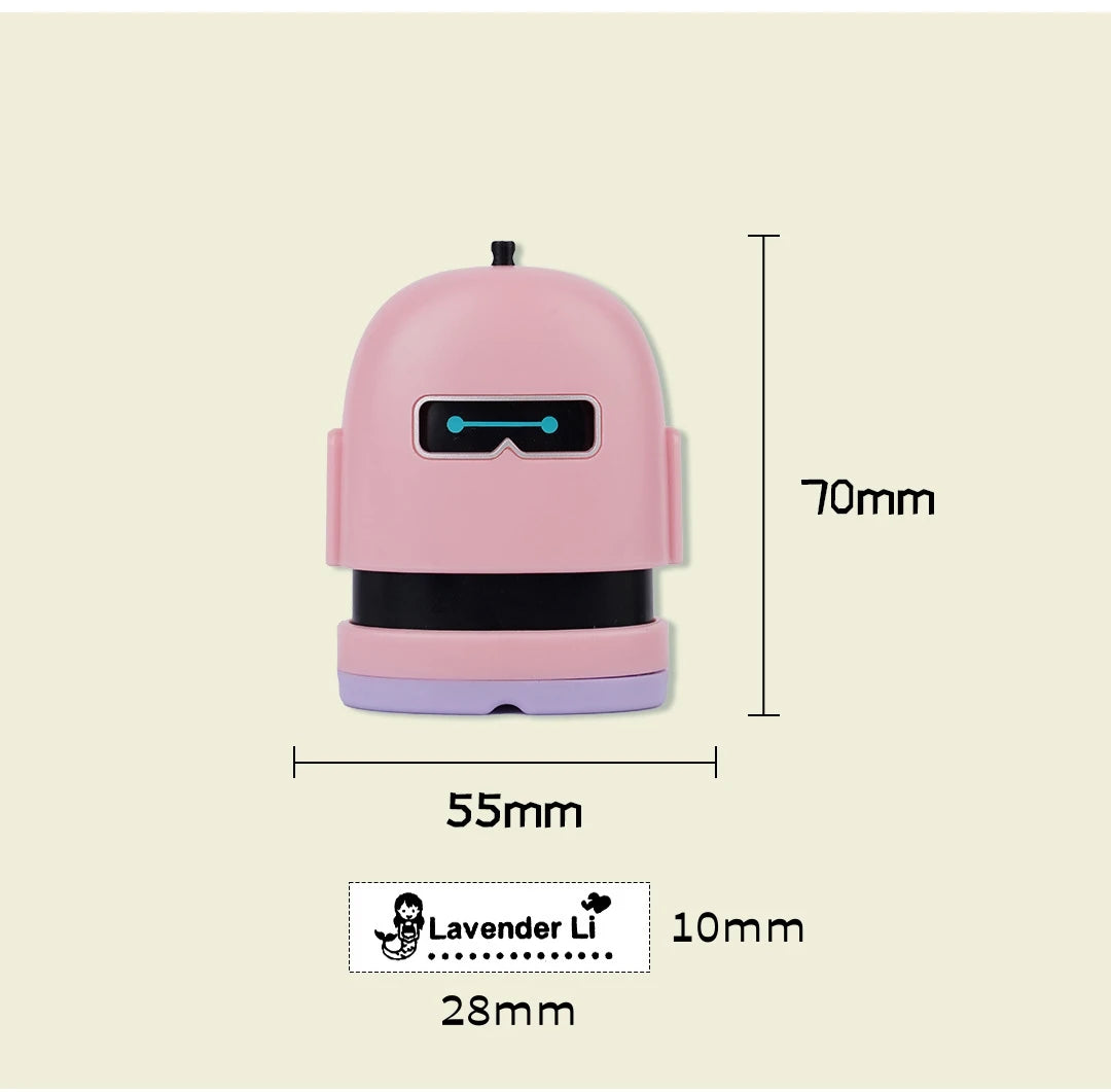 New Hot Selling Baby Kindergarten Kids Cartoon Cute Name Flash Stamp Clothes Signature Toy Name Stamp
