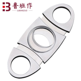 Double Edged Portable Stainless Steel Cigar scissors Metal Cigar Cutter