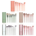 8 Pcs Cosmetic Makeup Brush Tools Wholesale Cosmetic Brush Set Wood Handle Cosmetic Brushes with Bag for Make up