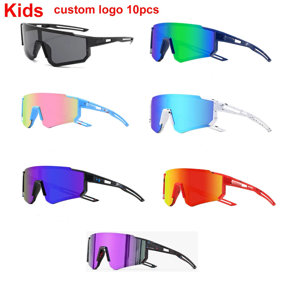 Youth Baseball Sunglasses for Boys Girls Age 5-12 UV400 Frame Kids Sport Sunglasses for Softball Cycling Baseball Golf