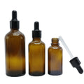 Wholesale 10ml 30ml 50ml Glass Dropper Bottle with Box Amber Essential Oil Bottle Glass Dropper 1oz Tincture Bottle