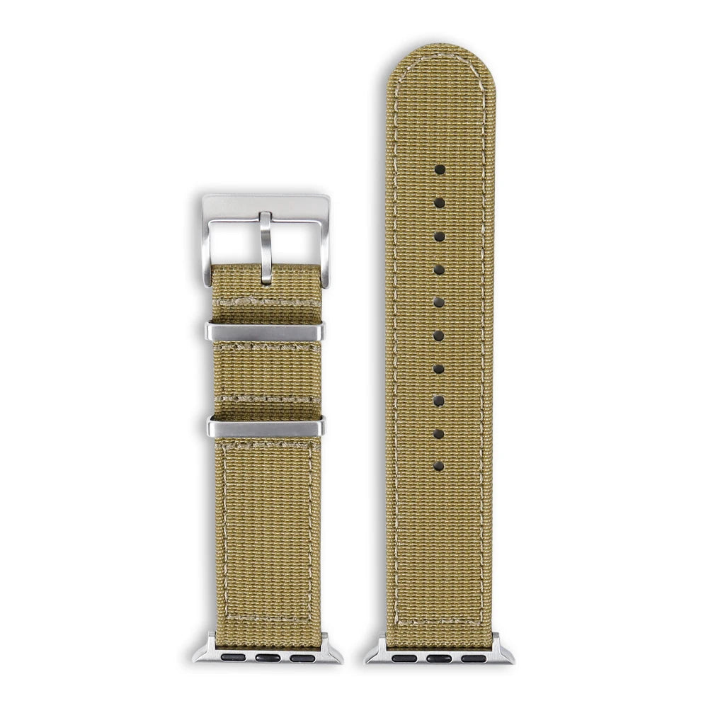 Smart Watch Strap 38 40 42 44mm Nylon Watch Strap Braid Ballistic Fabric Watch Band Ribbed Nylon Strap