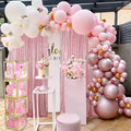 Xinlan Factory Direct Sequin Backdrop Custom Wedding Event Party Portable Pink Stage Backdrop Curtain for Wedding Banquet