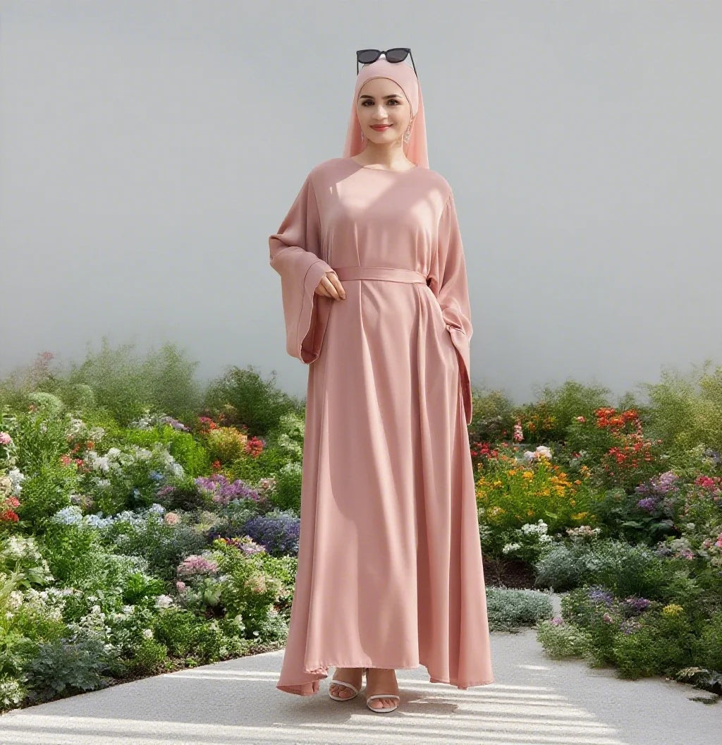 Loriya Abaya Elegant Islamic Clothing Dubai Abaya Women Muslim Dress Modest Classical Closed Abaya Modest Dresses Wholesale