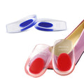 Gel Silicone U-Shaped Heel Cups Plantar Fasciitis Heel Lift Insert Pads Adhesive Cushion Heel Pad for Sports & Comfort Insoles