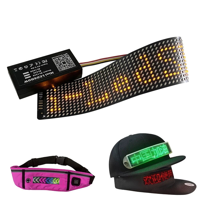 Wireless Flexible Led Message Sign Board Ultra-thin Portable Mini Usb Chargeable Flexible Led Display Sign Shenzhen LED Factory