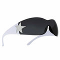 Wholesale Custom Logo Fashion Men Women Five Star Legs Y2k Sun Glasses Punk One Piece Sunglasses Goggles Women2ww