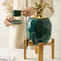 Nordic Creative Ceramic Pineapple Water Set Household Cold Kettle Juice Bucket High Temperature Resistance Kettle