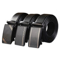 LQbelt Factory Men's Business and Fashionable PU Leather Belt 3.5cm Width With Automatic Buckle Ratchet Iron for Men Wholesale