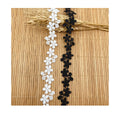 Reasonable Price 2.2cm Polyester Flower Hollowed Out Embroidery Decoration Lace Trimming Fabric for Garments LMS21