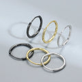 ERH082 Classic Multi-size 10-20mm Minimalist Round Huggie Hoop Earrings for Women Men Hypoallergenic Fashion Fine Jewelry