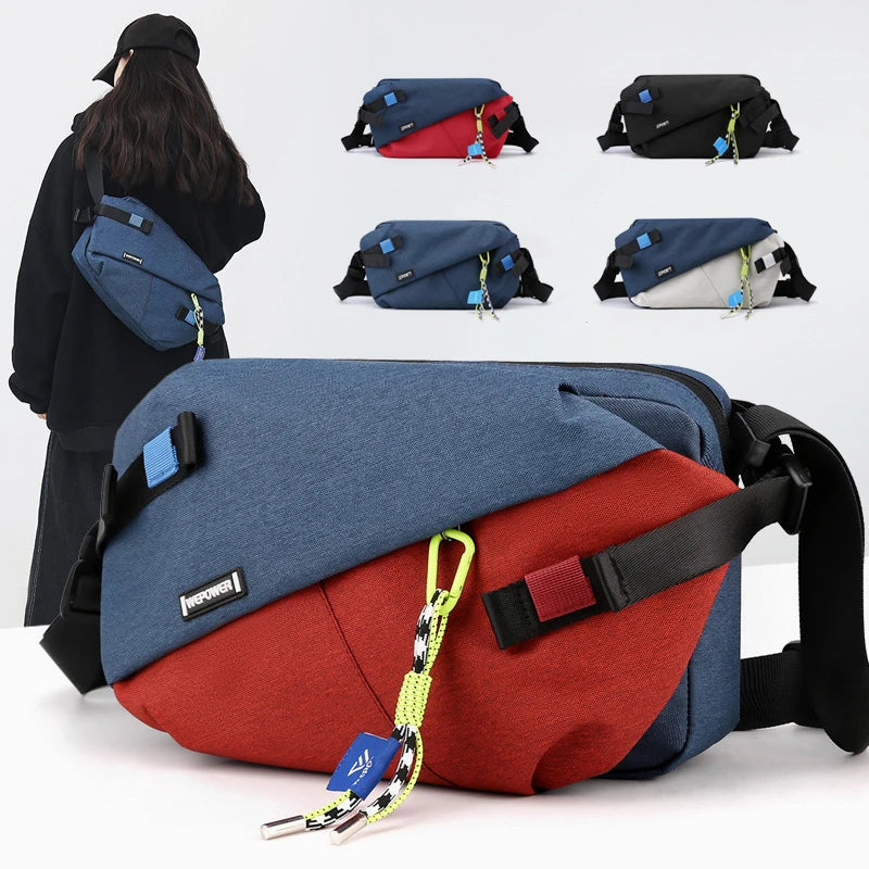 2024 Hot Sale Large Capacity Crossbody Bag Sports Oxford Shoulder Bag Men Custom Multifunction  Messenger Bag