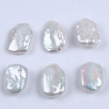 15-16mm/14-17mm Natural Freshwater Large square Loose Pearls Bulk No Hole Beads
