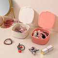 Nordic Style Multifunction Plastic Jewelry Storage Box Dustproof Desktop for Hair Clips and Bands for Bedroom Organization