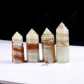 Nature Quartz Crystal Afghanistan Crystal Jade Point Obelisk Wand Healing Stone Quartz Column
