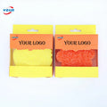 WOXIN 3-Piece Pack Smile Face Scrub Sponge Color Box Kitchen Washing Sponge Deep Cleaning Temperature Control Scouring Pads