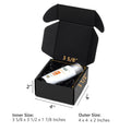 Custom Black Kraft Paper Mailer Boxes E-Flute Corrugated Cardboard Waterproof Embossed Printing for Personal Care & Cosmetics