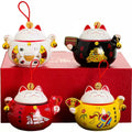Chinese Style Aromatherapy Bottle Candle Holder Good Luck and Blessing Food Storage & Container