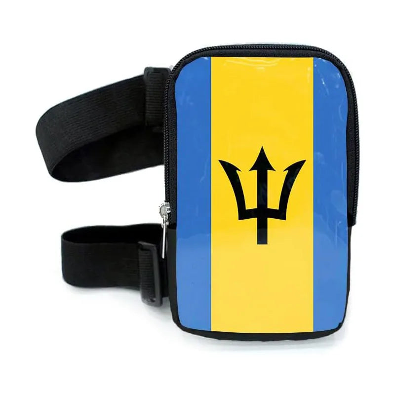 In Stock 2025 Hot Sale Carnival Leg Bag Barbados Flag Thigh Bag with Adjustable Strap Fanny Pack